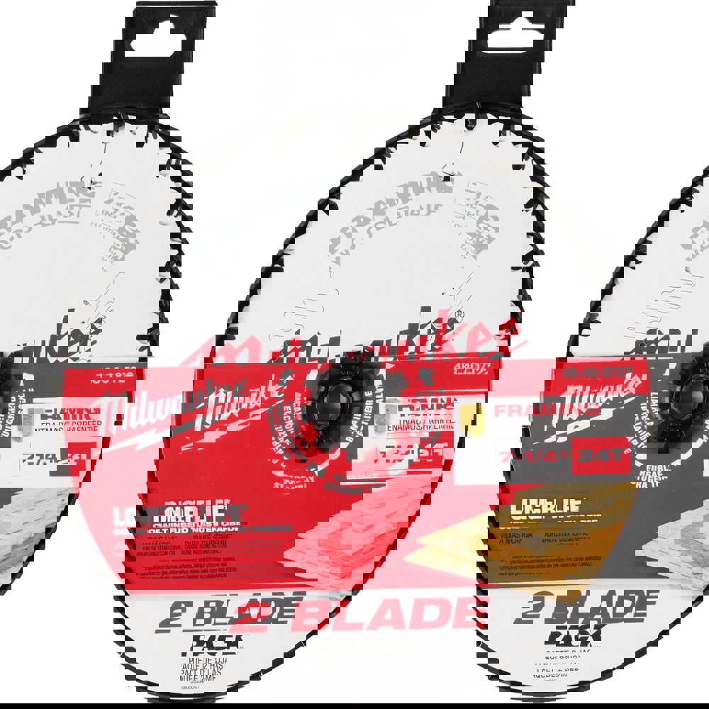Wet & Dry-Cut Saw Blades; Blade Diameter (Inch): 7-1/4 ; Blade Material: Carbide ; Blade Thickness (Decimal Inch): 0.3000 ; Arbor Hole Diameter (Inch): 5/8 ; Number of Teeth: 24 ; Application: Cutting; Framing; Woodworking